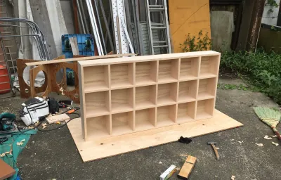 マンション収納棚設置工事